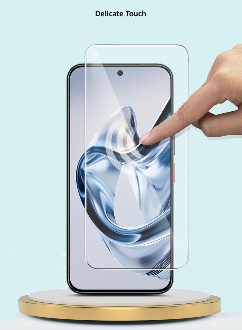 جيماكس واقي شاشة زجاجي مقوّى 9H 2.5D بسلسلة نوبيا إير 5G 2025 GMAX من ZTE بحواف منحنية - شفاف - Image 5